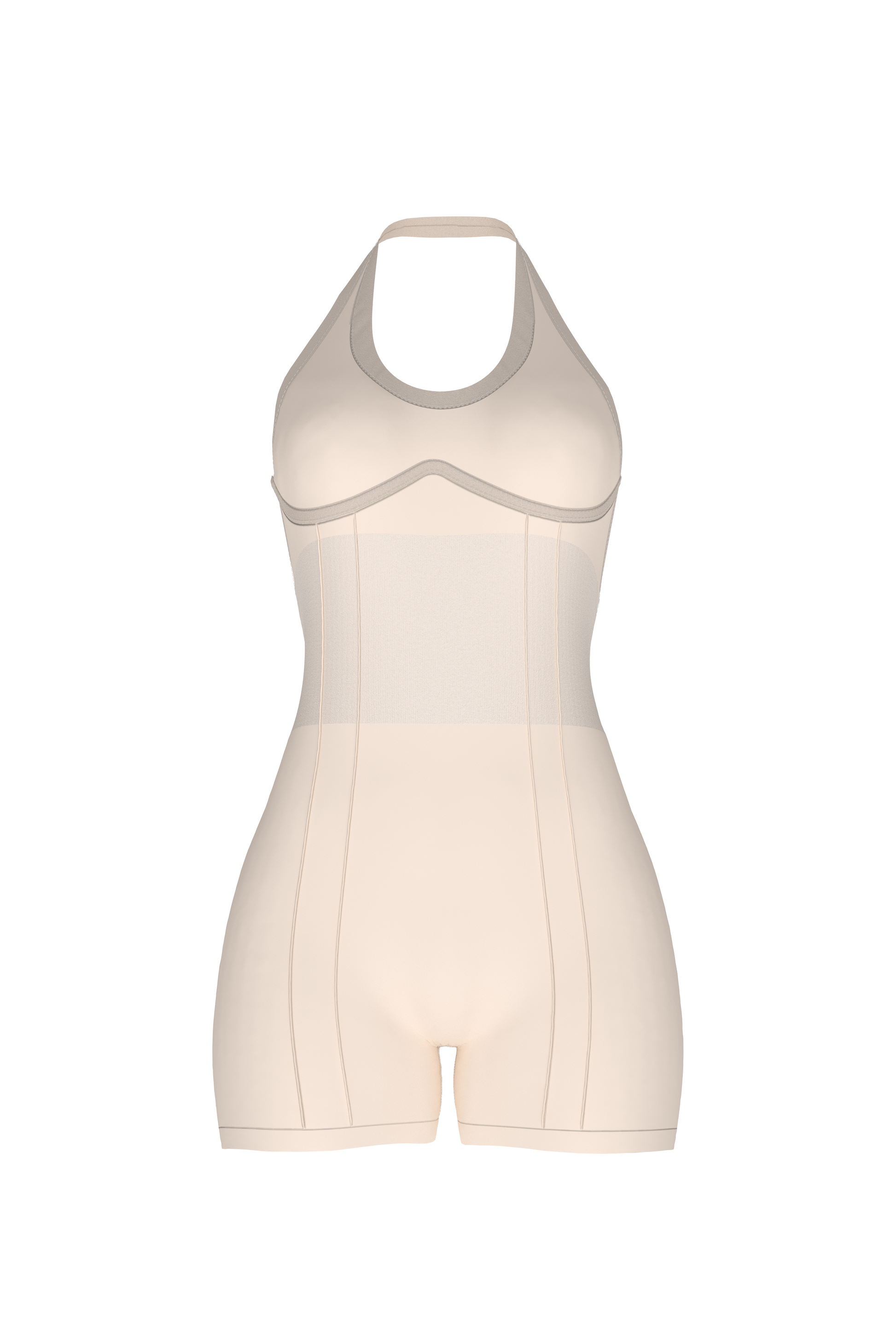 Enterizo halter corto sesgo  317