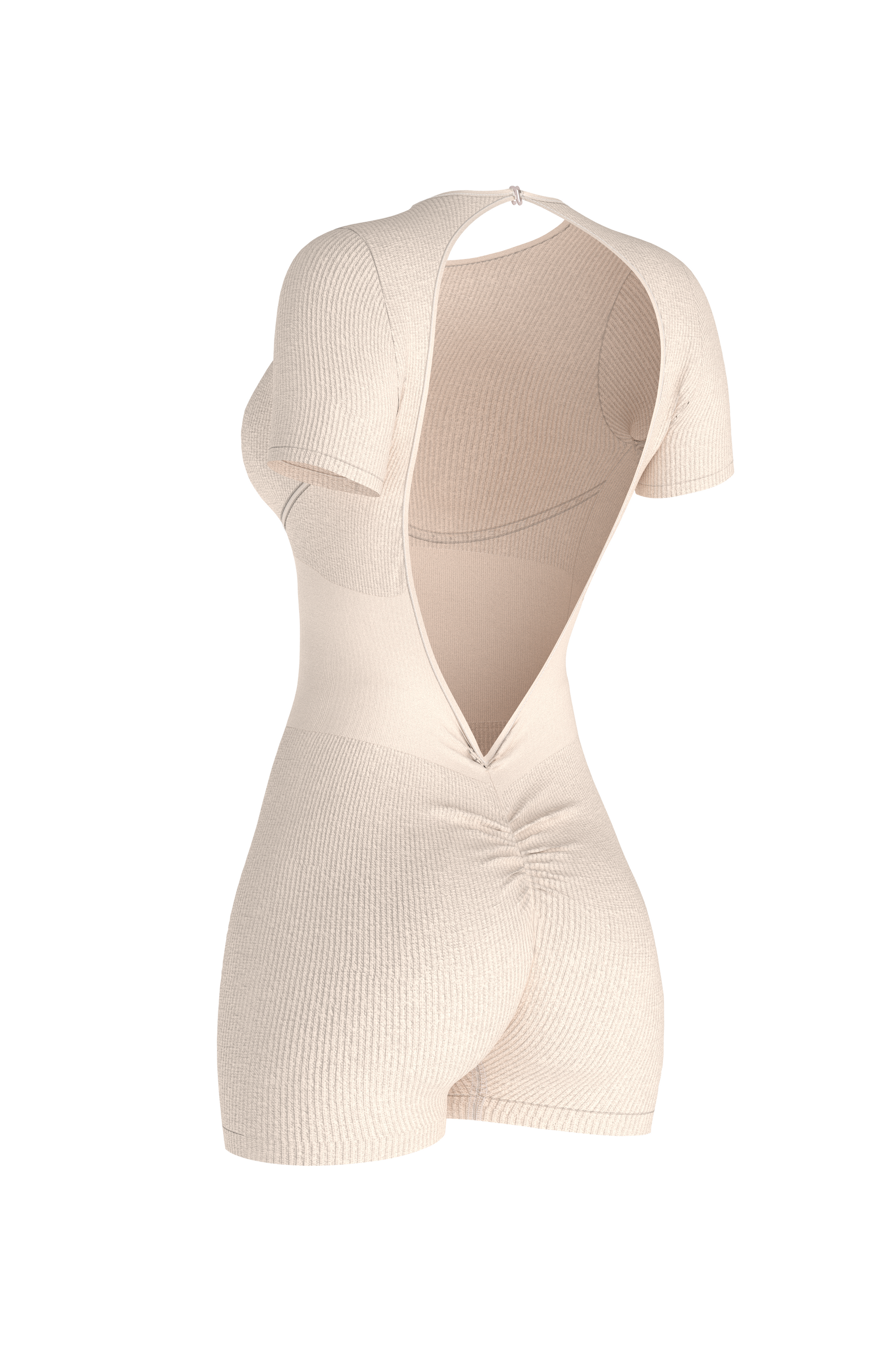 Enterizo corto manga corta lineas en faja Ref. 321 PU